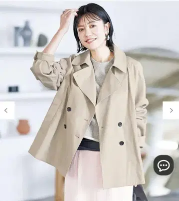 UNFILO [ 세탁 가능 ] 숏 트렌치코트