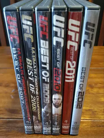 6장 세트 DVD UFC BEST OF 2007~2012 MMA 격투기