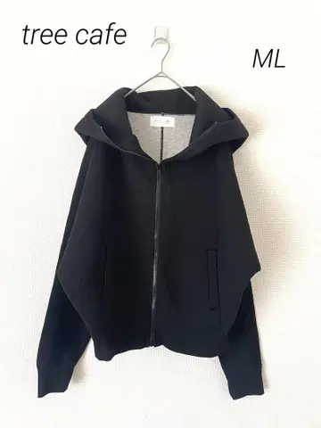 tree cafe 종이상자 후드티 오버 사이즈 블랙 M L