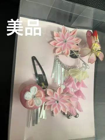 [ 새상품급 ] 시치고산 꽃과 나비 머리 장식