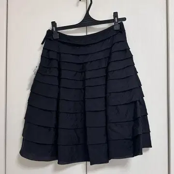ANAYI 블랙 플레어 스커트