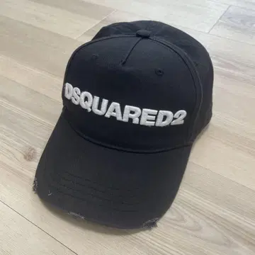 DSQUARED2 디스퀘어드 캡 모자 데미지 가공 블랙