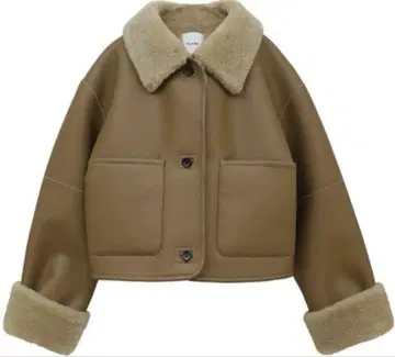 CLANE VEGAN LEATHER BOA SHORT JACKET
