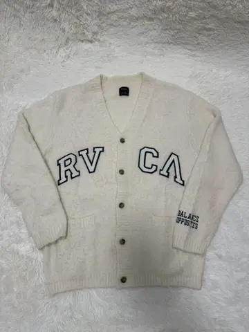 RVCA 루카 가디건 남성용 화이트 학생