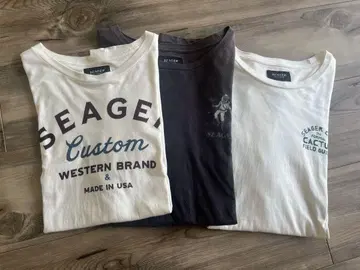 SEAGER 시거 반팔 T셔츠 3장 세트 서핑 아웃도어