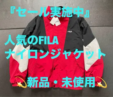 FILA 나일론 자켓 빨간색/블랙/화이트 새상품 미사용