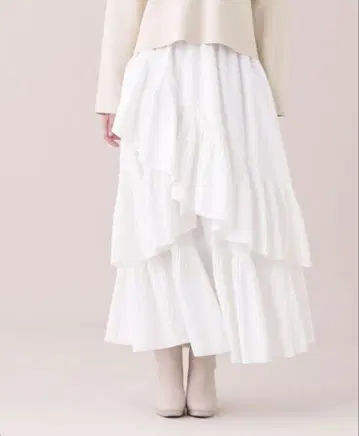 JILLBYJILLSTUART 볼륨 디자인 플리츠 캉캉 스커트