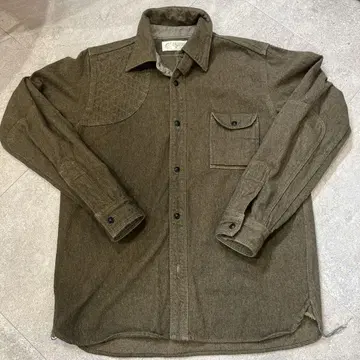 SAMURAI JEANS 올리브 그린 긴팔 셔츠
