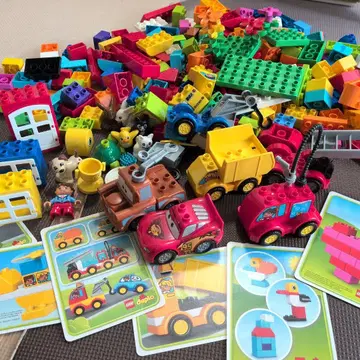 LEGO 듀플로 미도리 컨테이너 자동차와 트럭 등 묶음 판매