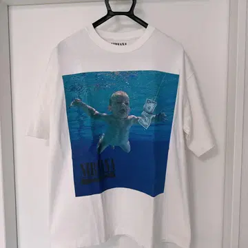 NIRVANA 앨범 커버 T셔츠 화이트