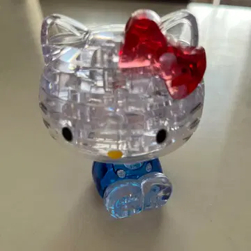 레어 희귀 헬로키티 클리어 피규어 컬렉션 크리스탈 갤러리