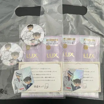 [ 캔뱃지 ] LUX x [ 명탐정 코난 ] 캔뱃지 & 스티커 & 샘플