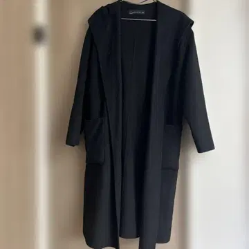 ZARA WOMAN 블랙 롱 코트 코트 S 사이즈