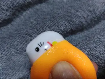 말랑 오렌지형 캐릭터 스트랩 T71