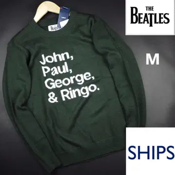 SHIPS x THE BEATLES 콜라보 니트 스웨터 그린 M