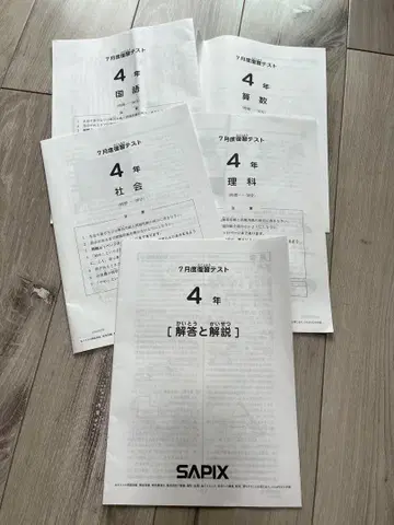 2025년 사피스 7월도 복습 테스트 4학년