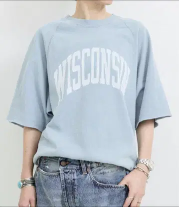 새상품 REMI RELIEF WISCONSIN RAGLAN TEE