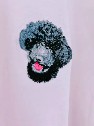 토이 푸들 블랙 새상품 T셔츠