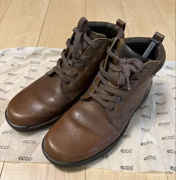 Ecco 에코 브라운 가죽 처카 부츠