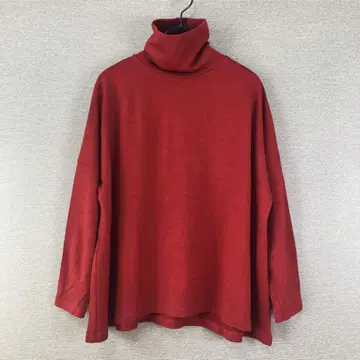 나카가와 마사시치 상점 울 터틀 와이드 풀오버 레드 빨간색