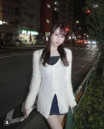 스팽글 모헤어 블렌드 가디건