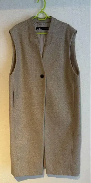 ZARA 슬리브리스 롱 코트 베이지 가을 코트