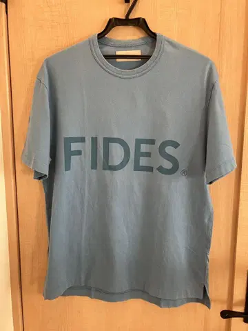 FIDES 피데스 티셔츠 M 사이즈 블루 반팔 크루넥