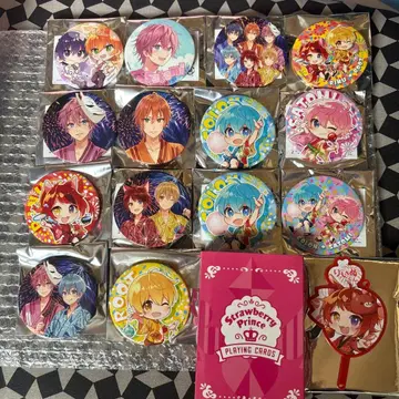 STPR 로고 화이트 T셔츠와 오리지널 클리어 카드, 배지, 트럼프 세트