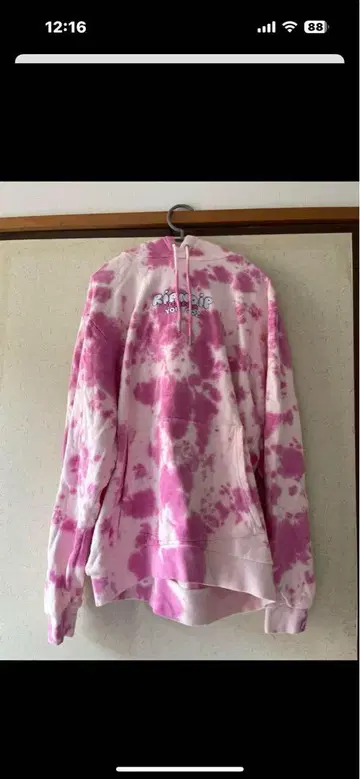 Ripndip 핑크 타이다이 후드티