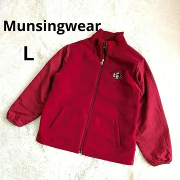 Munsingwear 플리스 블루종 90s 레트로 펭귄 로고 남성용