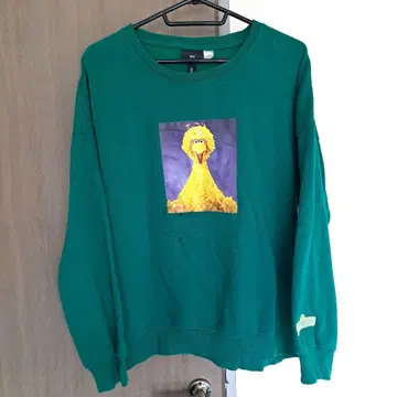H&M 세서미 스트릿 빅버드 트레이닝복 그린
