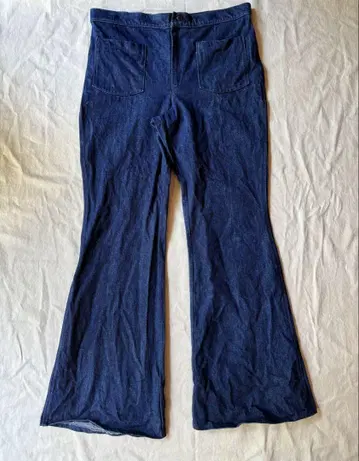 USN 미국 해군 플레어 데님 80년대 탈론 빈티지 세일러 팬츠