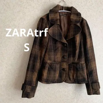 H 구제 의류 ZARA trf 체크 무늬 자켓 S