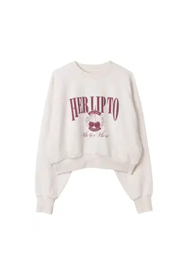 클래식 체리 스웨트셔츠 맨투맨 herlipto