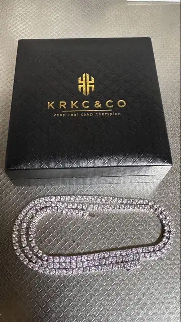 KRKC&CO 테니스 체인 테니스 목걸이