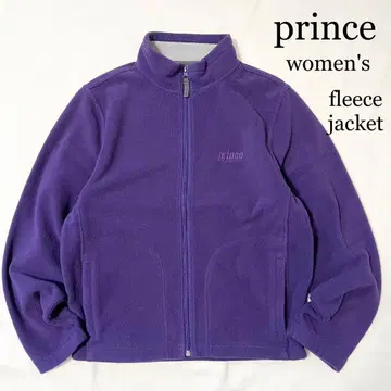 prince 프린스 로고 자수 퍼플 플리스 자켓 여성용 L