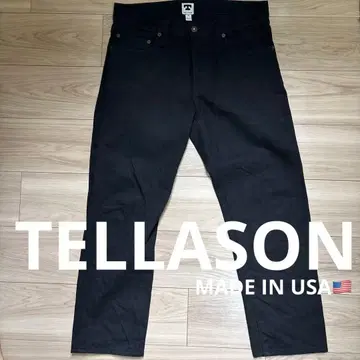 [새상품급!] TELLASON 블랙 데님 청바지 32인치 USA제(M)