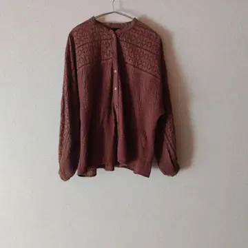 Spick & Span 브로이더 레이스 돌먼 블라우스