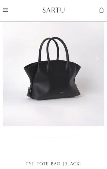 SARTU TYE TOTE BAG BLACK