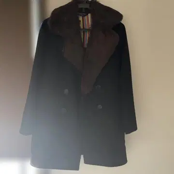 폴스미스 BLACK LABEL 울 더블 브레스트 피코트