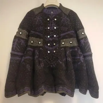sacai 니트탑 블루종