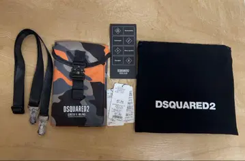 새상품 DSQUARED2 CERESIO 9 카모플라주 패턴 숄더 지갑 백