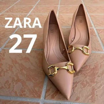 새상품급 ZARA [ 27cm ] 베이지 스틸레토 펌프스
