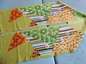 순수 실크 시대 자수 장식용 깃 다이쇼 시대 전후