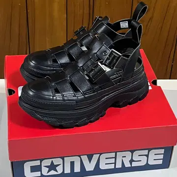 CONVERSE 컨버스 통굽 샌들 글래디에이터 새상품급 24.5cm