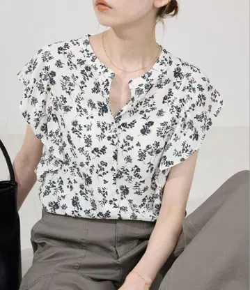 slobe iena 슬로브 이에나 프렌치 프릴 플라워 블라우스