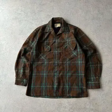 70's TOWNCRAFT 타운크래프트 오픈 카라 셔츠