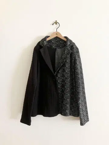 antiqua 자켓 블랙 그레이 투톤
