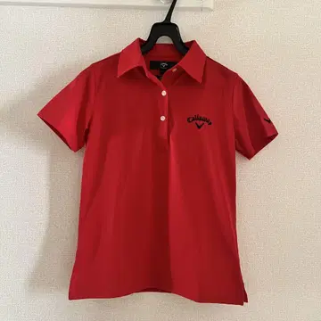 [ 새상품급 ] Callaway 빨간색 피케 셔츠 여성용