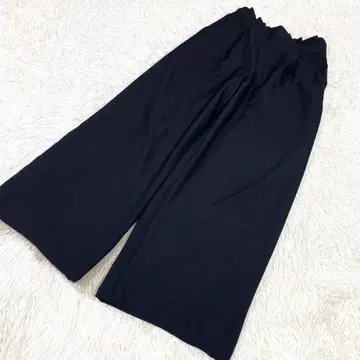 로페피크닉 와이드 팬츠 이지 팬츠 블랙 38 사이즈